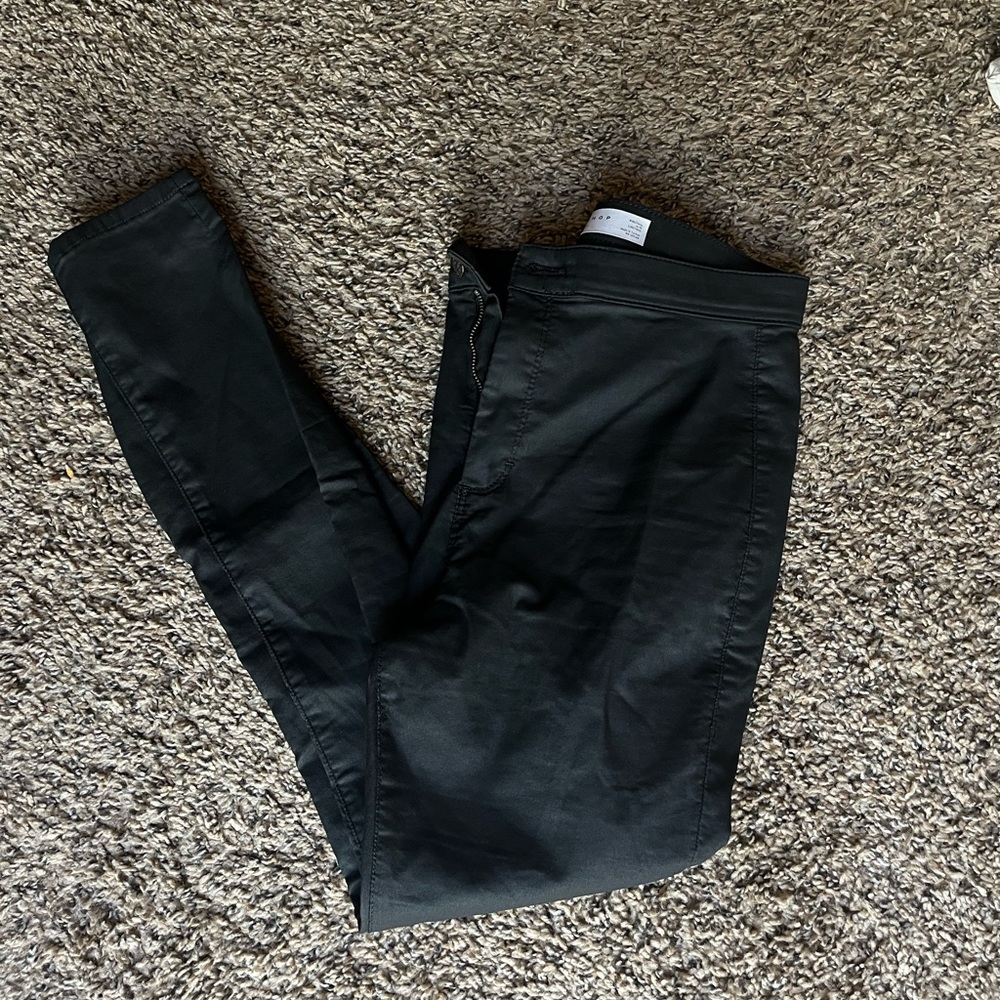 Topshop Joni leather like jeans